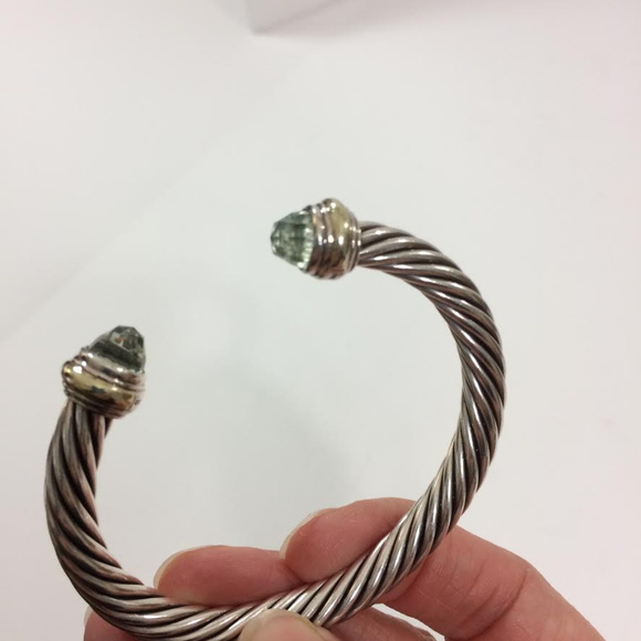 David Yurmam Prasiolite 925 & 585 7mm Bracelet med - Picture 6 of 8